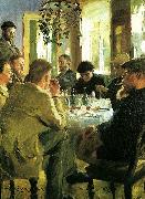 Peter Severin Kroyer ved frokosten painting